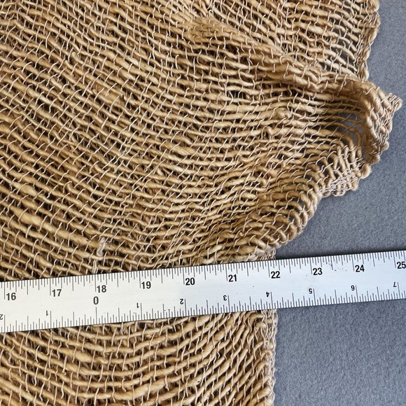 Monserat De Lucca Poncho Womens OS Beige Morely Delray Sanchez Long Woven Knit - Picture 5 of 8